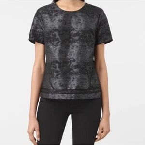 AllSaints ‘Jiro’ Metallic Brocade Top